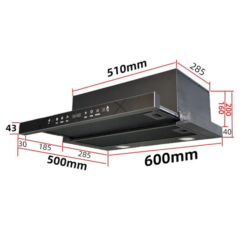 Home Kitchen & Bathroom - Cappa aspirante estraibile telescopica per cucina