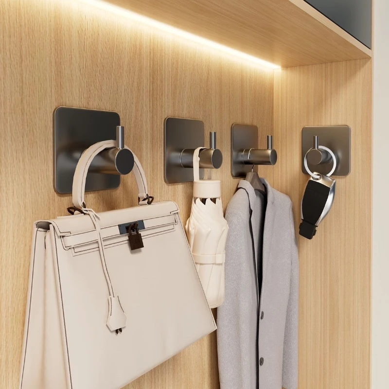 Towel Bar Stainless - 1-5 Pezzi Ganci Adesivi in Acciaio